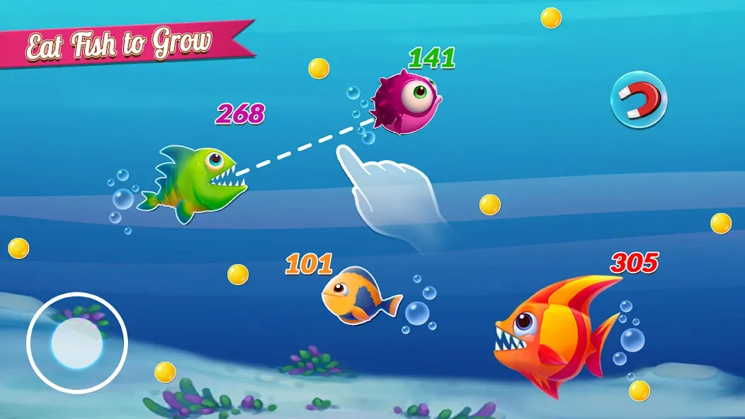 Fish.IO Fish Games Shark Games (Фиш Ай О Фиш Геймс Шарк Геймс)  [МОД Много монет] Screenshot 5