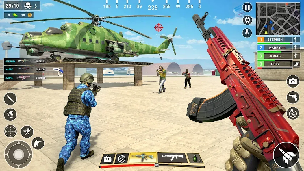 Anti Terrorist Shooting Game  [МОД Бесконечные монеты] Screenshot 2