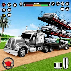 Взломанная Car Transporter 3d:Truck Games  [МОД Меню] - последняя версия apk на Андроид