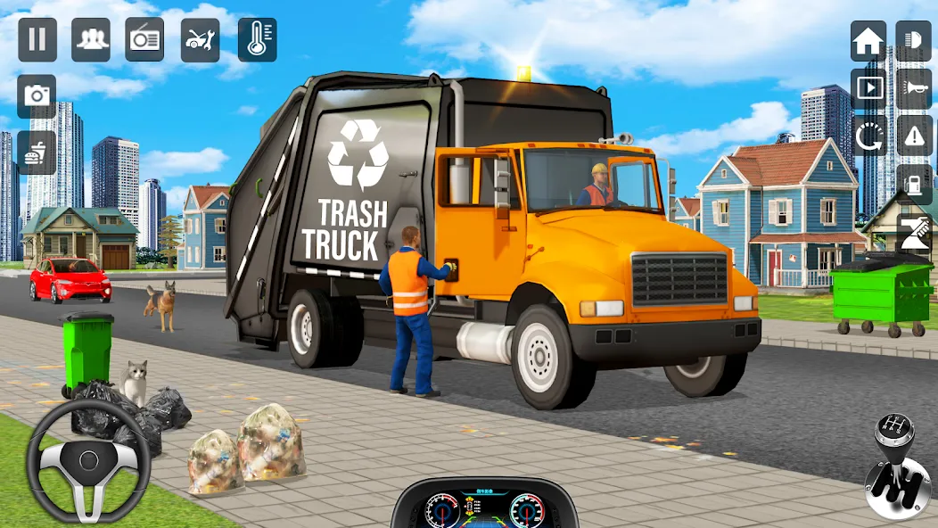 Trash Truck Games Simulator 3D  [МОД Unlimited Money] Screenshot 5