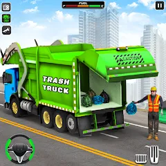 Взлом Trash Truck Games Simulator 3D  [МОД Unlimited Money] - полная версия apk на Андроид