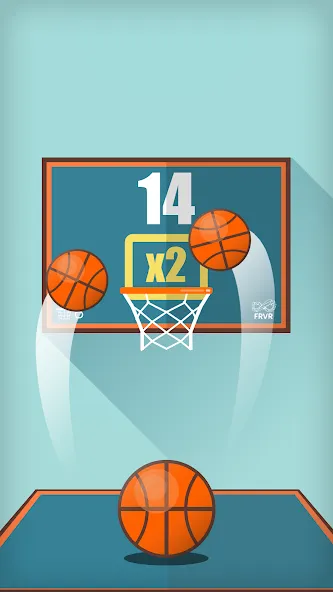 Basketball FRVR - Dunk Shoot (Баскетбол ФРВР)  [МОД Mega Pack] Screenshot 1