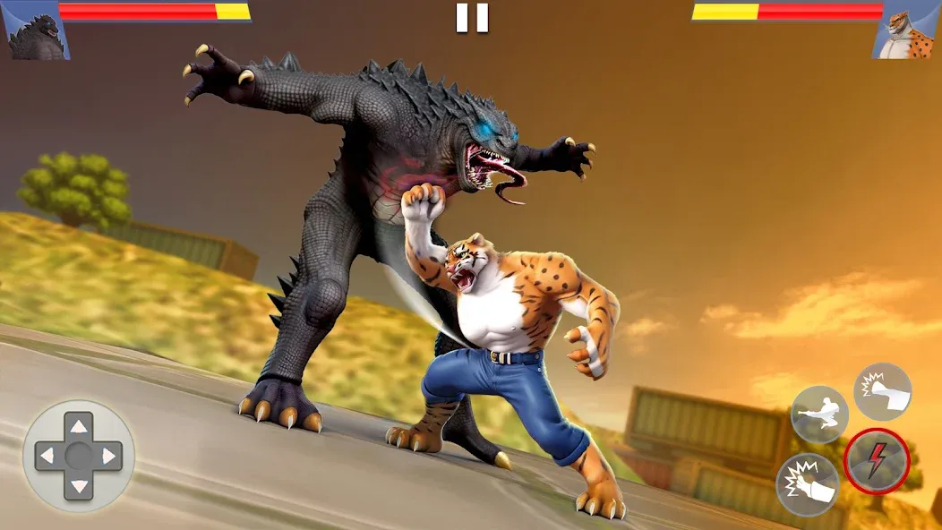 Kung Fu Animal: Fighting Games (Кунгфу животное)  [МОД Menu] Screenshot 1