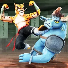 Скачать взлом Kung Fu Animal: Fighting Games (Кунгфу животное)  [МОД Menu] - полная версия apk на Андроид