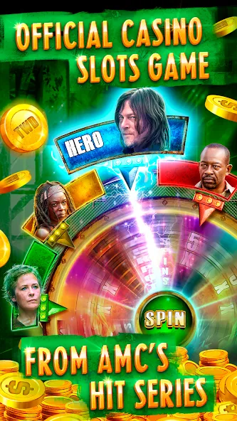 The Walking Dead Casino Slots (Зе Вокинг Дед Казино Слотс)  [МОД Все открыто] Screenshot 2