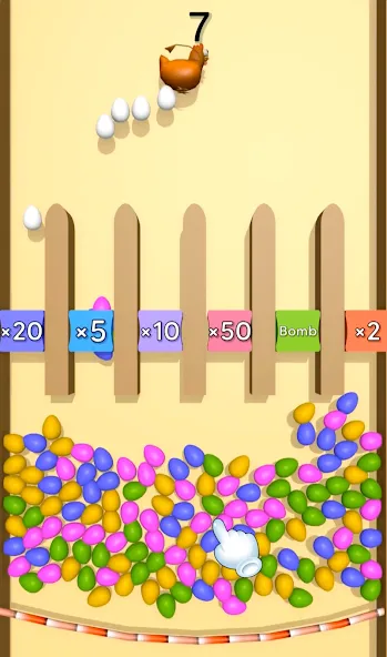 Eggs & Chickens: Cut Rope Game (Яйца и куры)  [МОД Menu] Screenshot 4