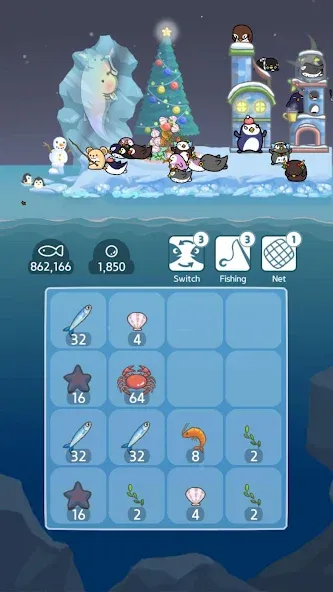 2048 Penguin Island  [МОД Бесконечные деньги] Screenshot 1