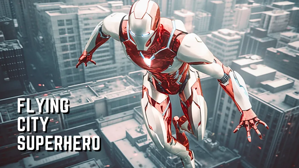 Super hero Flying iron jet man  [МОД Все открыто] Screenshot 1