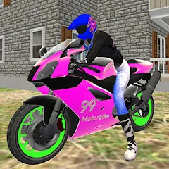 Взломанная Real Moto Bike Racing Game  [МОД Unlocked] - полная версия apk на Андроид