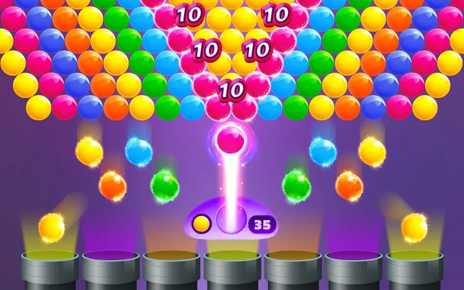 Action Bubble Game (Экшн Бабл Игра)  [МОД Бесконечные монеты] Screenshot 1