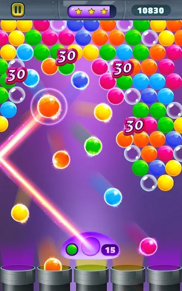 Action Bubble Game (Экшн Бабл Игра)  [МОД Бесконечные монеты] Screenshot 2