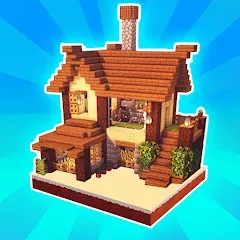 Скачать взломанную MiniCraft Village (МиниКрафт Деревня)  [МОД Бесконечные монеты] - стабильная версия apk на Андроид