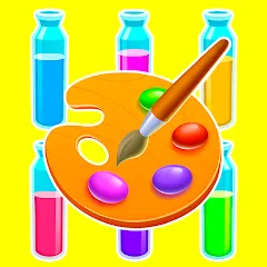 Скачать взломанную Sort Paint: Water Sort Puzzle (Сорт Пэйнт)  [МОД Меню] - стабильная версия apk на Андроид