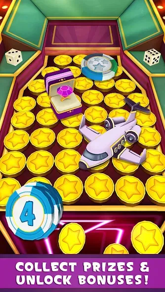 Coin Dozer: Casino (Коин Дозер)  [МОД Бесконечные монеты] Screenshot 2