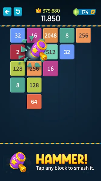 1M - Merge Number Block Puzzle  [МОД Много денег] Screenshot 3