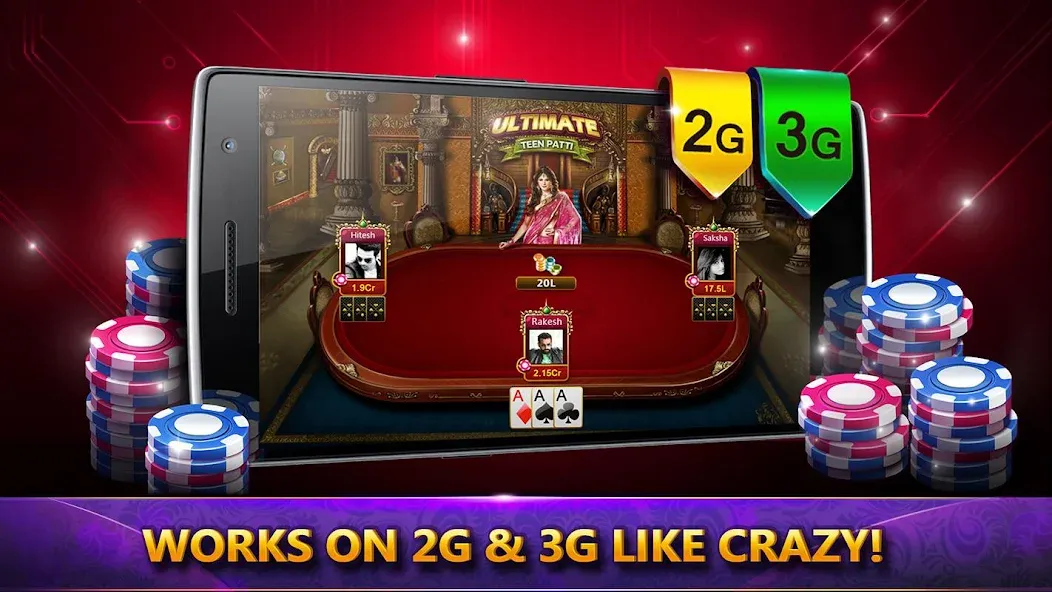 Ultimate Teen Patti (3 Patti) (ЮТП)  [МОД Menu] Screenshot 3