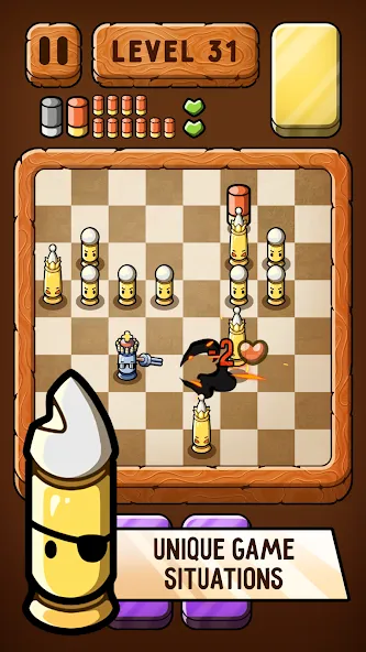 Bullet Chess: Board Shootout (Бюллет чесс)  [МОД Бесконечные деньги] Screenshot 4