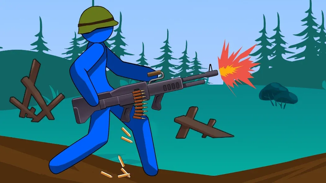 Stickman History Battle (Стикмен История Битва)  [МОД Unlocked] Screenshot 2