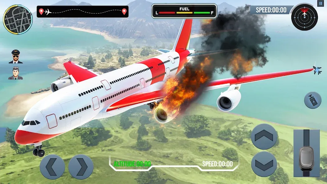 Airplane Simulator Plane Games  [МОД Menu] Screenshot 4