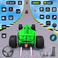 Скачать взломанную Formula Car Stunt - Car Games (Формула автомобиль трюк)  [МОД Меню] - стабильная версия apk на Андроид