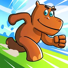 Скачать взломанную Hippo Dash (Хиппо Дэш)  [МОД Бесконечные монеты] - последняя версия apk на Андроид