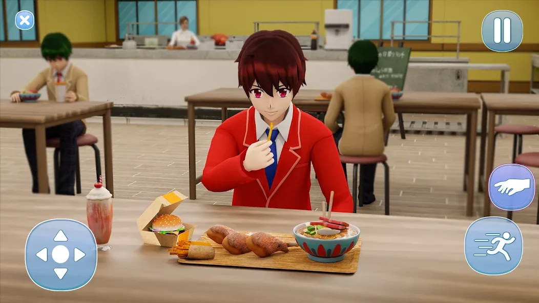 Anime Boy High School Life 3d  [МОД Unlocked] Screenshot 2