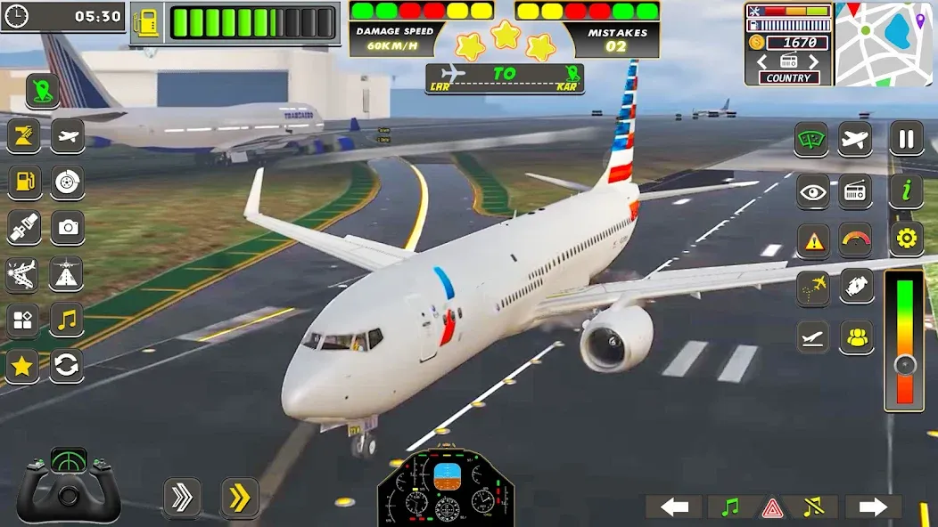 Real Flight Sim Airplane Games (Реал Флайт Сим Авиасимуляторы игры на самолеты)  [МОД Все открыто] Screenshot 1