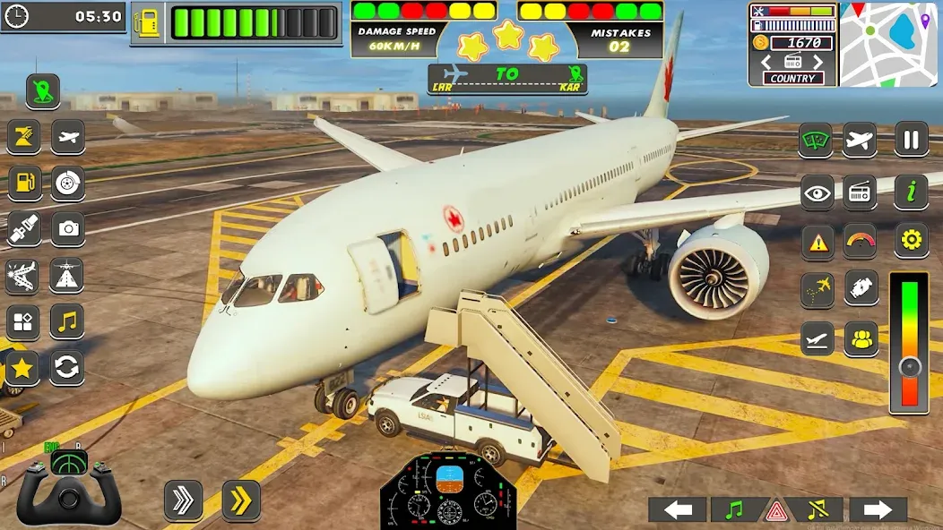 Real Flight Sim Airplane Games (Реал Флайт Сим Авиасимуляторы игры на самолеты)  [МОД Все открыто] Screenshot 3