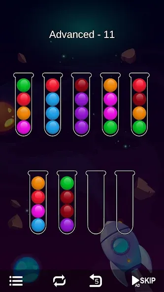 Ball Sort - Bubble Sort Puzzle (Болл Сорт)  [МОД Menu] Screenshot 5