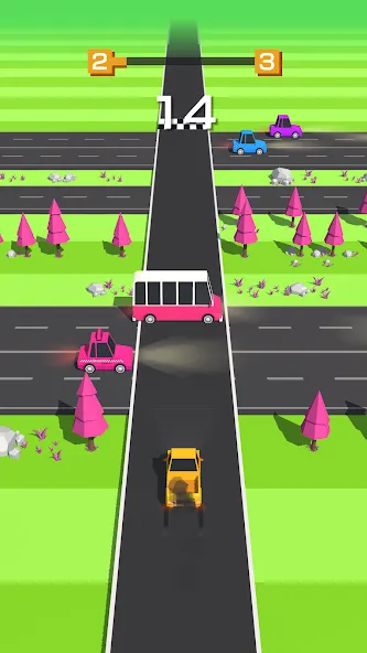 Traffic Run!: Driving Game  [МОД Много денег] Screenshot 4