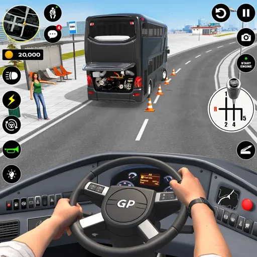 Bus Simulator : 3D Bus Games (Бас Драйвинг Симулятор ПВП Игра)  [МОД Много монет] Screenshot 1