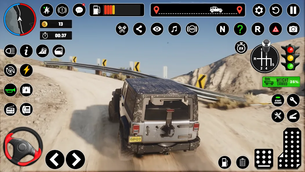 Offroad Jeep Driving & Parking  [МОД Unlimited Money] Screenshot 2