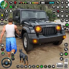 Взломанная Jeep Driving Simulator offRoad (Джип Драйвинг Симулятор вне дороги)  [МОД Все открыто] - полная версия apk на Андроид