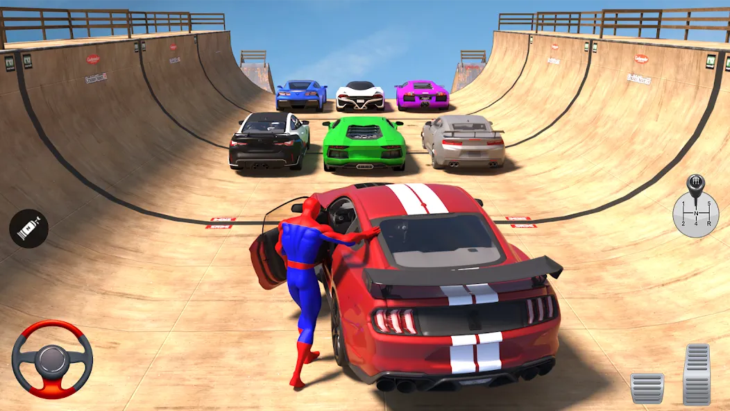 Superhero Car: Mega Ramp Games (Рамп Кар Гейм)  [МОД Unlimited Money] Screenshot 3