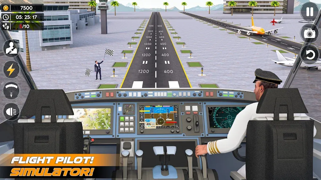 Airplane Flight Simulator 2023  [МОД Бесконечные монеты] Screenshot 2