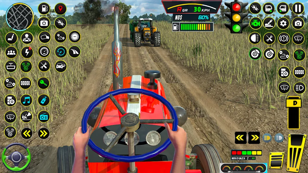 Farming Tractor Game Simulator (Фарминг Трактор Игра Симулятор)  [МОД Много монет] Screenshot 1