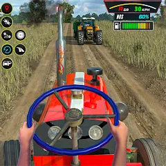 Скачать взломанную Farming Tractor Game Simulator (Фарминг Трактор Игра Симулятор)  [МОД Много монет] - последняя версия apk на Андроид