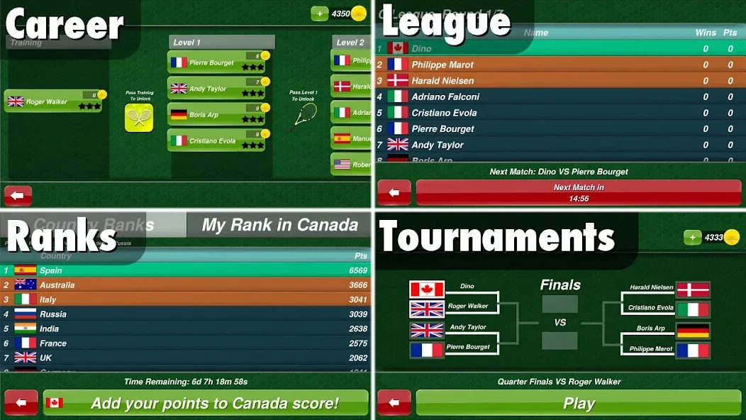 Tennis Champion 3D - Online Sp  [МОД Бесконечные деньги] Screenshot 3