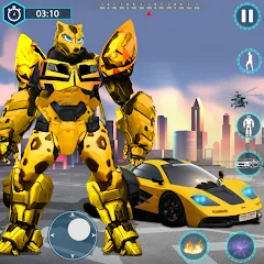 Взломанная Flying Robot Transforming Game  [МОД Unlimited Money] - последняя версия apk на Андроид