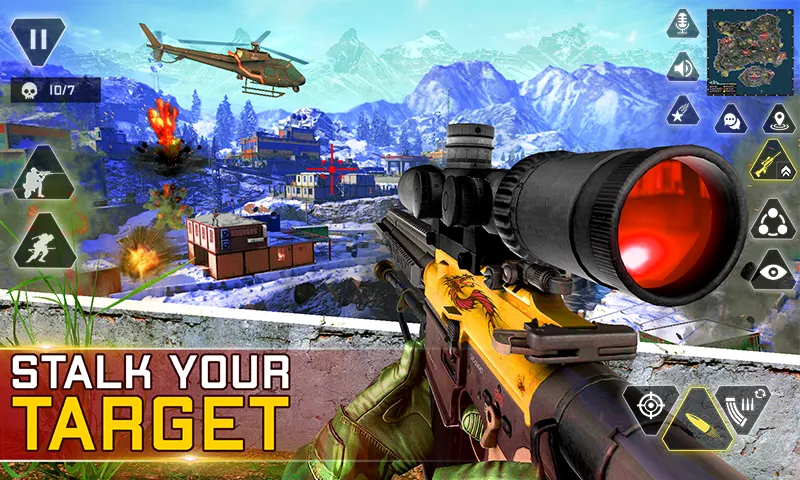 Sniper Gun Shooting game (ИГИ Снайпер Оружие Стрелялки Игры)  [МОД Unlimited Money] Screenshot 2