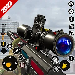 Скачать взлом Sniper Gun Shooting game (ИГИ Снайпер Оружие Стрелялки Игры)  [МОД Unlimited Money] - полная версия apk на Андроид