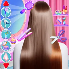 Скачать взломанную Fashion Braid Hairstyles Salon  [МОД Unlimited Money] - стабильная версия apk на Андроид