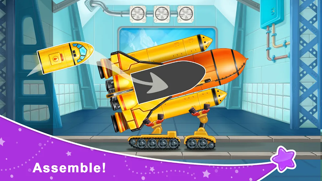 Rocket 4 space games Spaceship  [МОД Бесконечные монеты] Screenshot 1