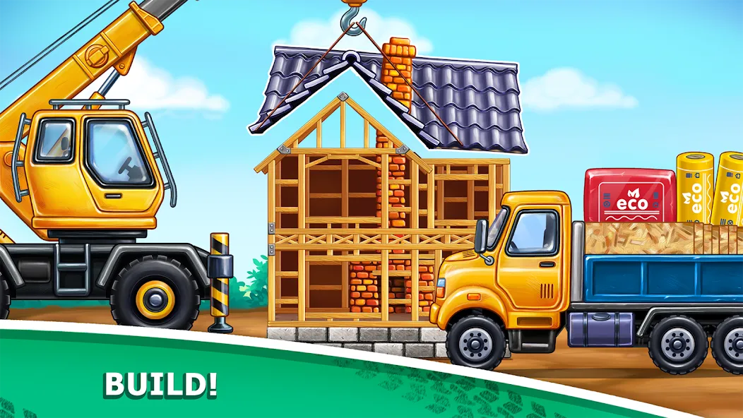 Truck games - build a house  [МОД Бесконечные деньги] Screenshot 4