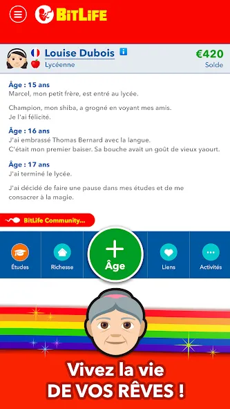 BitLife Français  [МОД Меню] Screenshot 4