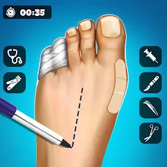 Скачать взлом Hospital Surgeon: Doctor Game  [МОД Mega Pack] - стабильная версия apk на Андроид