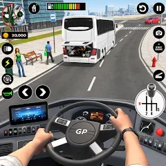 Скачать взломанную Bus Simulator - Driving Games  [МОД Много монет] - последняя версия apk на Андроид