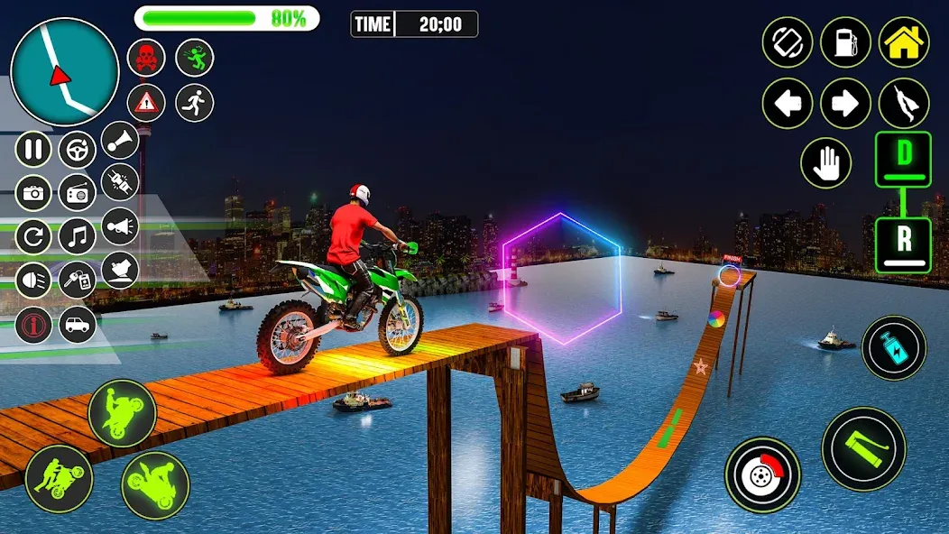 GT Bike Racing Game Moto Stunt (ДжиТи Байк Рейсинг Гейм Мото Стант)  [МОД Mega Pack] Screenshot 4