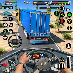 Скачать взлом Truck Driving Euro Truck Game  [МОД Много денег] - полная версия apk на Андроид