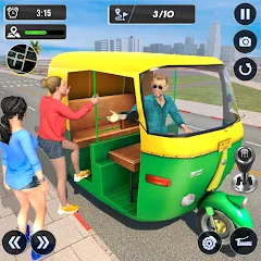 Взломанная Tuk Tuk Auto Driving Games 3D  [МОД Много монет] - стабильная версия apk на Андроид